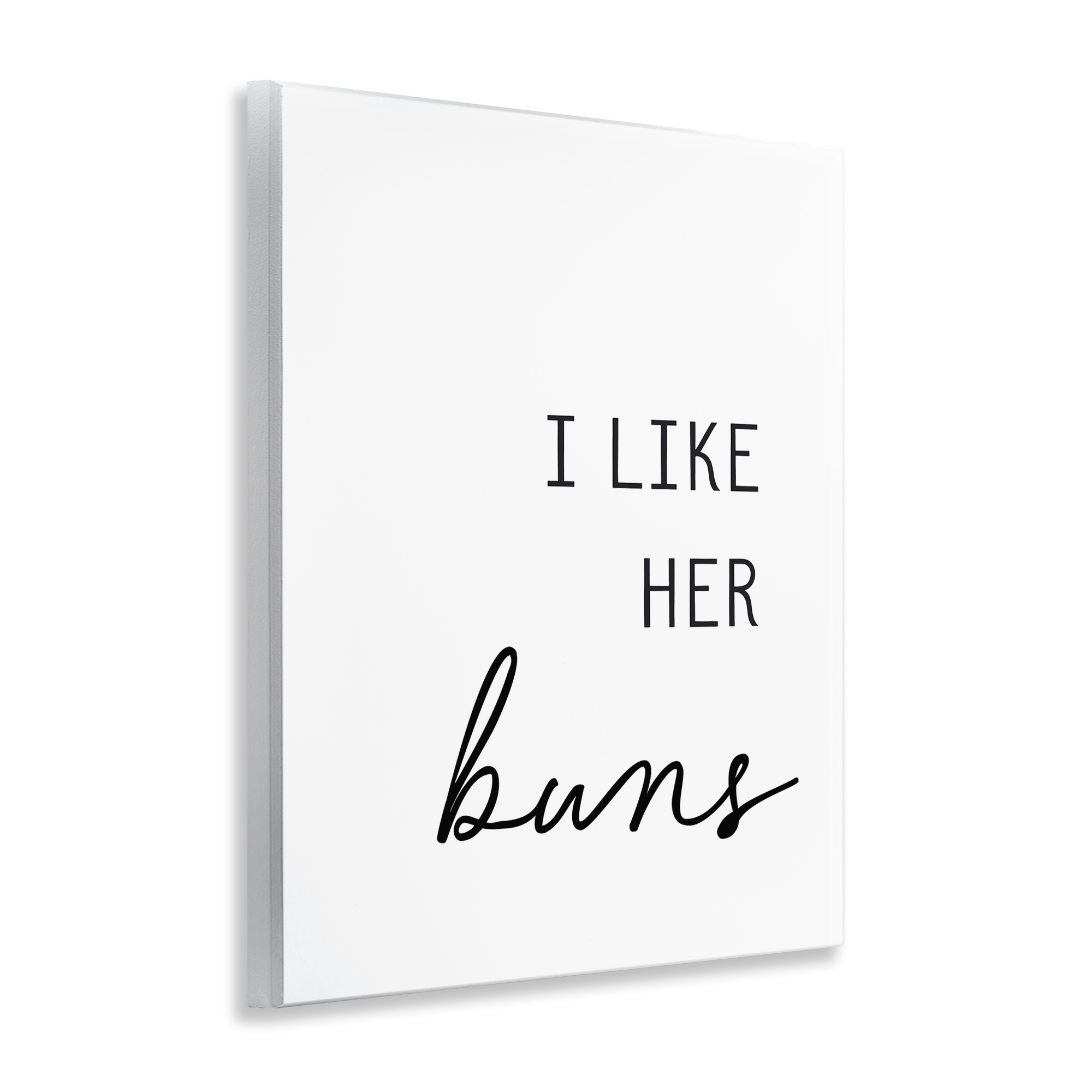 Like Her Buns Wall Plaque Art, design by Lettered and Lined