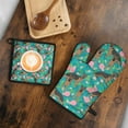thumbnail image 5 of German Shepherd Dog and Flower Kitchen Oven Mitt and Pot Holder Sets 2 Pcs for Baking, Cooking and Grilling, Heat Resistant Up To 392 °F, 5 of 7