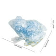 thumbnail image 3 of Rana decorativa para jardín | Figura de resina para estanque | Decoración de goma azul multicolor | Miniatura impermeable y resistente a la decoloración para acuarios, terrarios, jardines, decoraci, 3 of 5