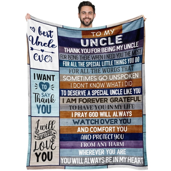 Manta Ekpvgit Best Uncle Gifts de 150 x 200 cm para el Día del Padre