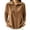 Brown, variant on Women's Soft Fleece Zip Up Jacket Stand Collar Long Sleeve Casual Warm Coat Loose Lightweight Fall Winter Casual Outerwear with Pocket White