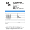 thumbnail image 2 of Front and Rear Brake Rotor Set - Compatible with 2014 - 2015 INFINITI Q60, 2 of 2