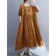 thumbnail image 5 of Vestido, Vestido suelto de mujer con bolsillos Vestido de playa informal de manga corta con estampad Abanopi Tres amarillos, 5 of 7