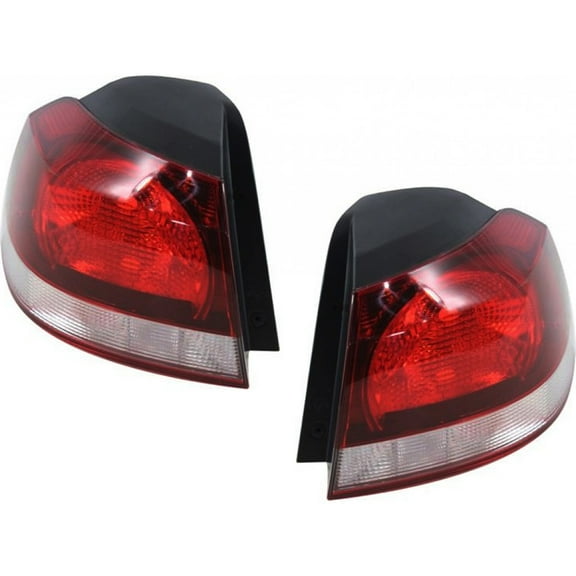 For Volkswagen Golf Tail Light Assembly 2010 11 12 13 2014 Pair Driver and Passenger Side | Outer | VW2804106 | VW2805106 | 5K0 945 095 G | 5K0 945 096 G