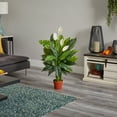 thumbnail image 2 of Nearly Natural 42" Spathiphyllum Artificial Plant (Real Touch), Green, 2 of 4