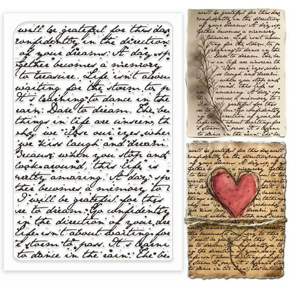 Words Background Clear Stamps Transparent Silicone Stamps Rubber Clear Stamp for Card Making DIY Scrapbooking Crafting Photo Album Journal Embossing Decoration