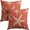 Coral Starfish, variant on Summer Beach Starfish Pillow Covers 16x16 Inch Set of 2 Coral Pink Sea Star Throw Pillowcase Cotton Linen Square Decorative Nautical Coastal Themed Cushion Cover for Sofa Bedroom Indoor Outdoor Party