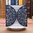 thumbnail image 2 of 10pcs Pearl Paper Floral Invitation Cards Invitation Holders with Blank, 2 of 8