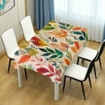 thumbnail image 4 of Yayeee Tablecloths 60" x 120" Rectangle Wrinkle Resistant Party Table Cover, Orange Leaves, 4 of 8