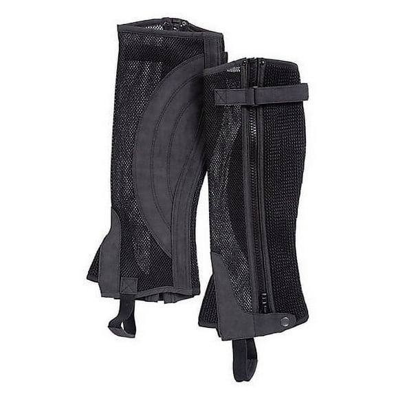 Tough1 Breathable Half Chaps Small Black