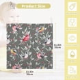 thumbnail image 2 of Dreamtimes Birds Bullfinch Baby Muslin Washcloths Face Towel, Winter Burp Cloths Cotton Wipes 5 PCS Infant Wash Cloth for Newborn Boys Girls 12x12 inches, 2 of 7