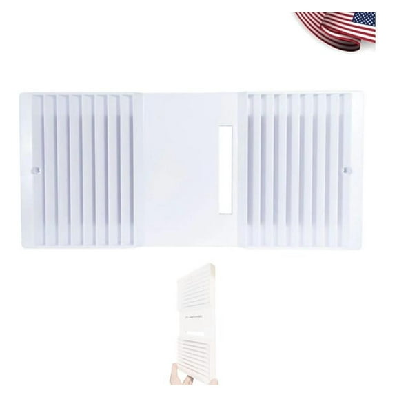 CA-90 Ductless Exhaust Fan, Louver/Grill For Bathroom Ventilation & Exhaust Fan Cover, Bathroom Ceiling Ductless Fan Louver/Grillt for Residential Remodel - White