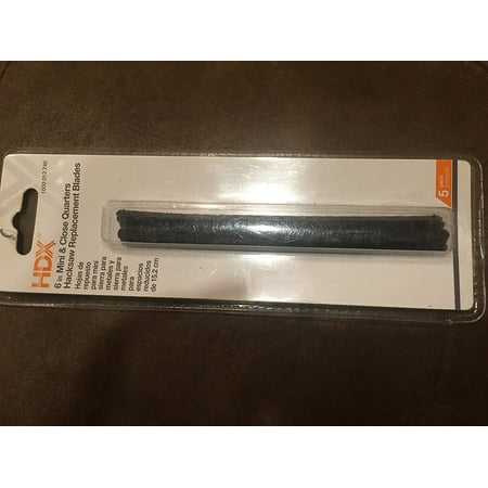 Quarter Saw - 6 in. Mini and Close Quarters Hacksaw Replacement Blades, Suitable for Mini Hacksaw and Close Quarter Hacksaw By HDX