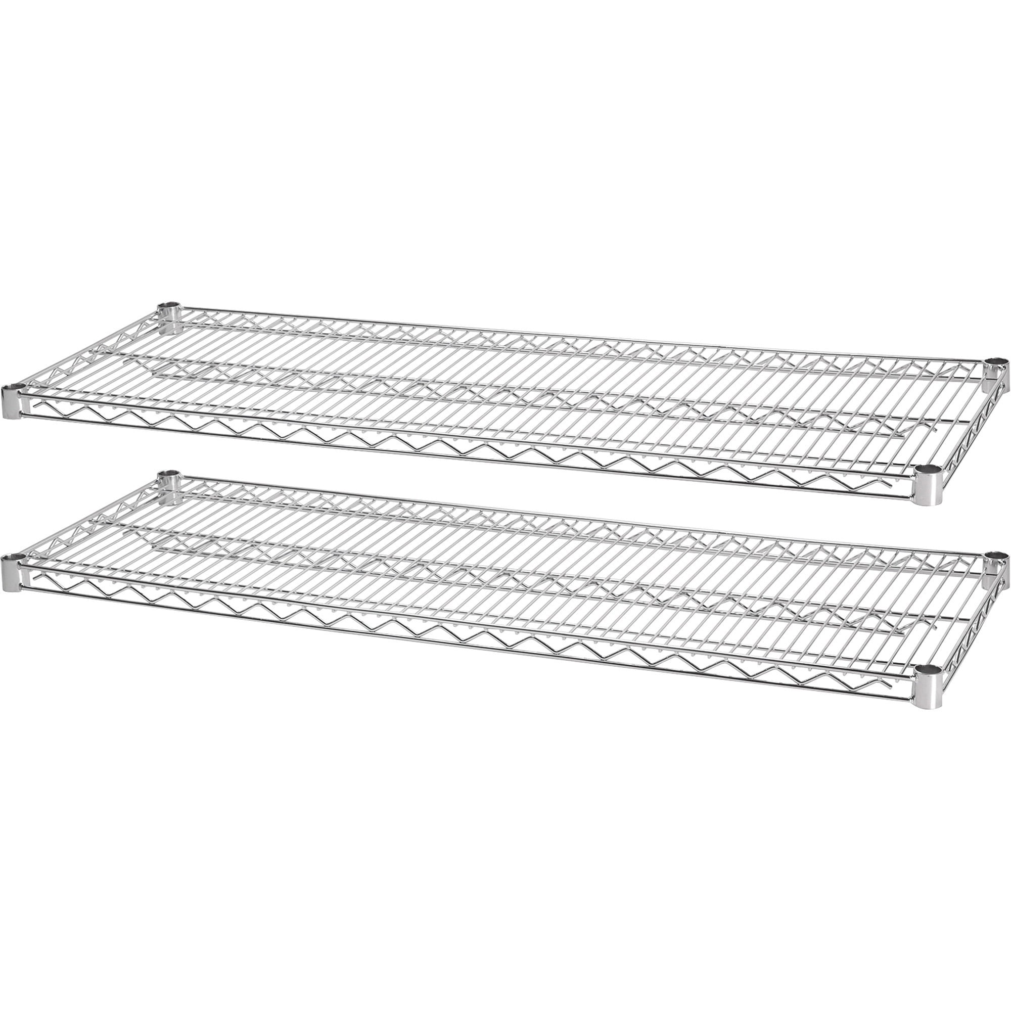 Lorell Industrial Wire Shelving 2 Extra Shelves 48"x18" 2/Pk CE 84183