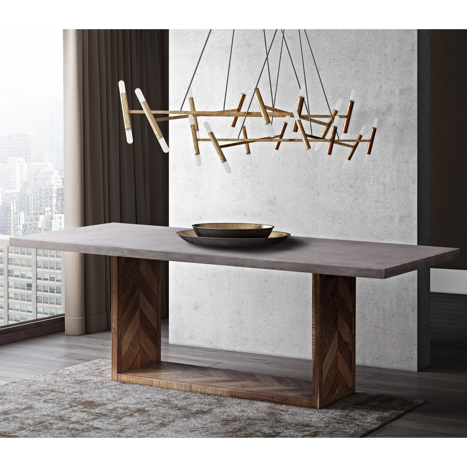 TOV Furniture Wyckoff Mixed Dining Table