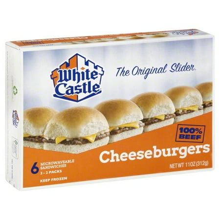 White Castle Microwaveable Cheeseburgers 6 ct Box - Walmart.com