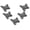 Grey, variant on HDJNal 5Pcs Cute Butterfly Ceramic Knobs, Cartoon Drawer Pulls for Children Room Cabinet and Wardrobe, 7 Colors