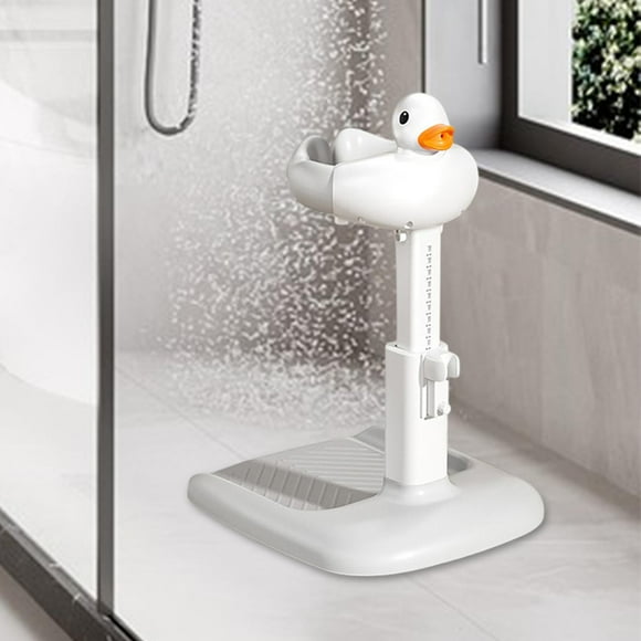 Soporte de ducha para niños,Soporte para Shower Compacto Premium,Soporte de baño para bebé antideslizante práctico,Soporte de ducha estable y resistente,Estante de baño ajustable Gris