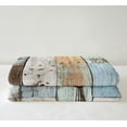 thumbnail image 3 of Rustic Farmhouse Fleece Blanket 40"X50", Windmill Throw Blanket Women, Cow Farm Animal Wooden Sherpa Blanket Barn Door Western Country Plush Bed Blanket Bedroom Decor, Teal, 3 of 6
