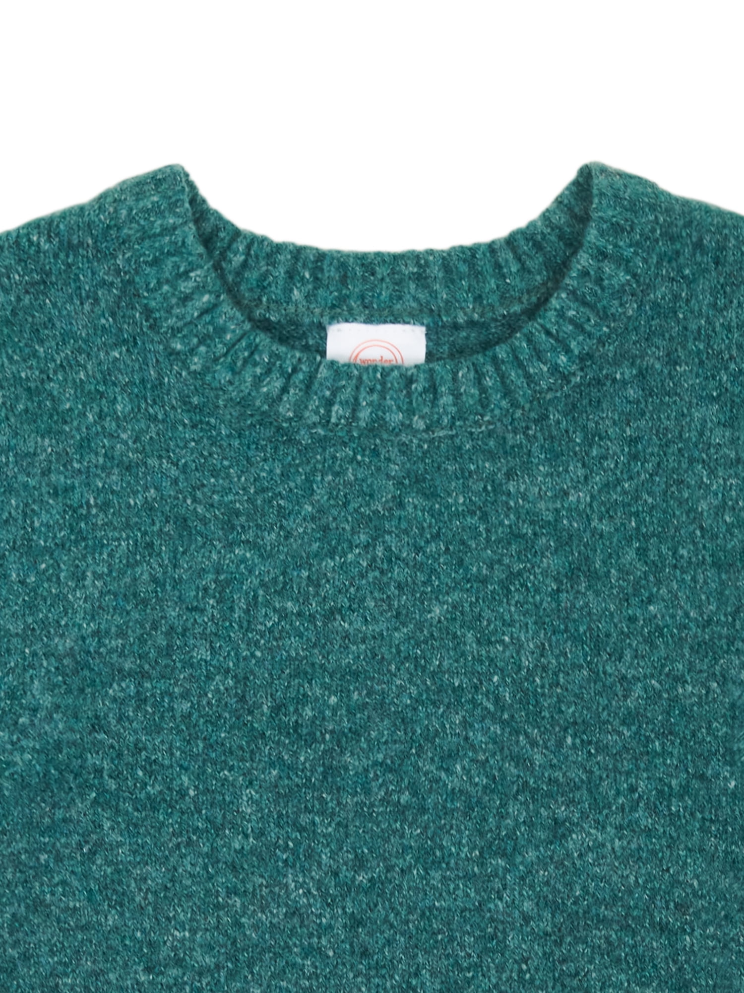 Wonder Nation Toddler Boys Marled Crewneck Sweater, Sizes 12M-5T