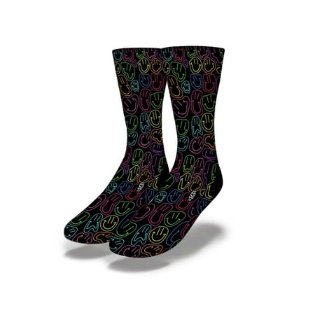 

Neon Smiley Socks