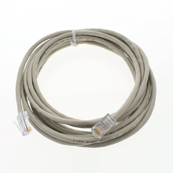 Leviton Gray Cat 5 15 ft Patch Cord Network Cable Cat5 52455-15S