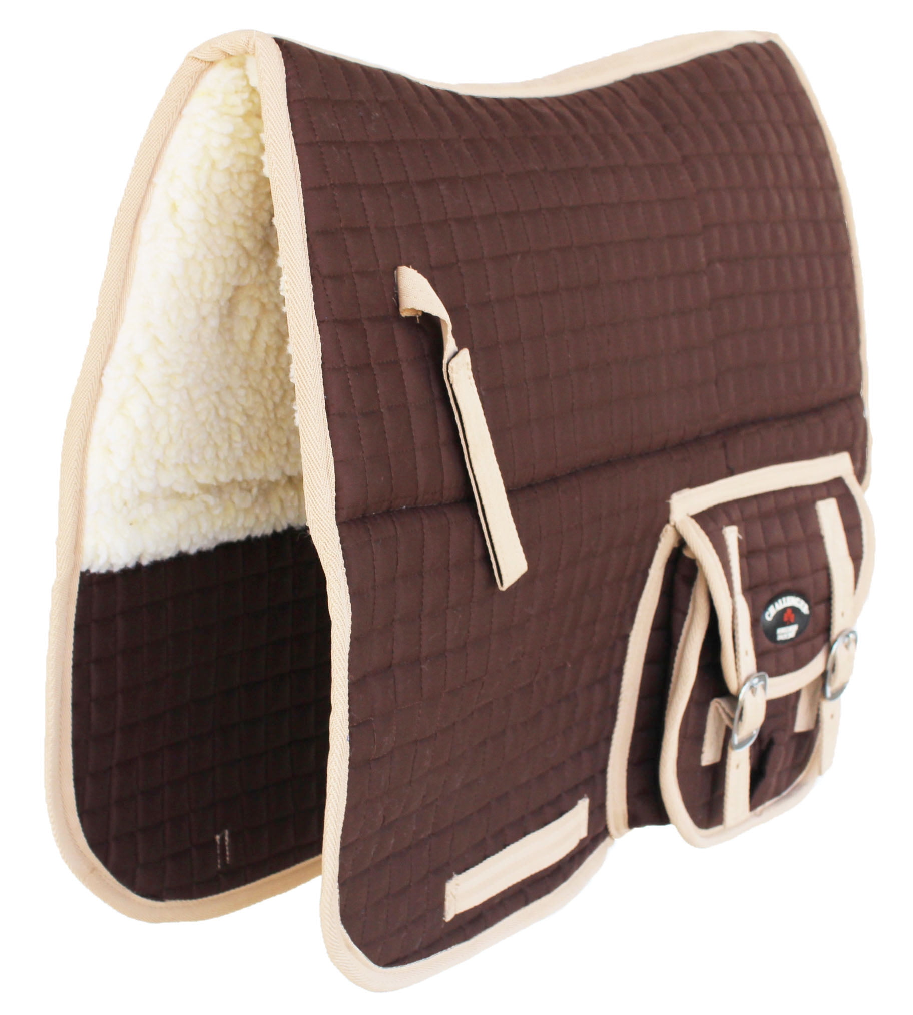 Horse Quilted ENGLISH SADDLE PAD Trail Trail All Purpose Pockets 7297