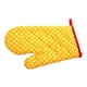 thumbnail image 2 of Inteprter Guantes resistentes al deslizamiento para altas temperaturas, guantes de mano para horno microondas, guantes de algodón resistentes al desgaste Cocina y Comedor Pequeños puntos amarillos Inteprter HA063608-03B, 2 of 6