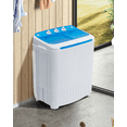 thumbnail image 4 of TABU 16.5lbs Portable Washing Machine, Electric Twin Tub Wash&Spin Combo,Semi-Automatic Washer,White&Blue, 4 of 8