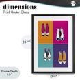 thumbnail image 4 of Stupell Industries Modern Bold Pop Trendy Flats Black Framed Print Under Glass, 17 x 23, by Martina Pavlova, 4 of 8