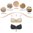thumbnail image 3 of Sticky Bra 2 Pairs Strapless Backless Bra Adhesive Invisible Lift Up Bra Push Up Bra For Backless Dress, 3 of 4