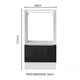 thumbnail image 2 of Mueble para horno y Microondas Madesa Lux BN, 2 of 5