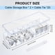 thumbnail image 2 of 2 Pcs Cable Organizer Box with Wire Ties, Plastic Cord Storage Box with Lid, Electronics Organizer for Home Office Desk, 2 of 5