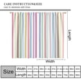thumbnail image 2 of Stripe Curtains for Kids Room Decor, Striped Vertical Pastel Colorful Rainbow Pattern Window Treatments, Rod Pocket Thermal Insulation Drapes for Bedroom Living Room, 55" W X 39" L, 2 of 8