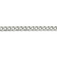 thumbnail image 2 of Auriga Fine Jewelry 925 Sterling Silver 6 mm Curb Chain Necklace for Women 18", 2 of 6