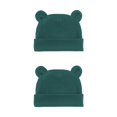 thumbnail image 2 of Qarigey Sombrero de recién nacido cómodo mantener accesorios de fotografía niñas niño sombreros moda elástico niños sombreros niño Verde oscuro 2piezas, 2 of 6