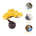 thumbnail image 3 of 1 pieza de flor artificial de jazmín en maceta de plástico para decoración de bodas, 3 of 7