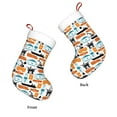 thumbnail image 3 of Balery Industrial Transportations Pattern Christmas Stockings with Initials, 18" Large Knit Christmas Stocking,Xmas Stocking for Kids, Holiday and Family Stocking, 3 of 7