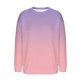 thumbnail image 3 of Lmnyox Fuzzy Fleece Pullover for Women Fashion Casual Long Sleeve Crew Neck Thermal Sweatshirts Winter Tops, 3 of 5