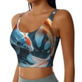 thumbnail image 2 of Pofeuu Cute Koi Fish Serenity Print Sports Bra for Women Sexy Vest Yoga Running Gym Fitness Crop Bras Tops-Medium, 2 of 8