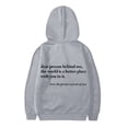 thumbnail image 5 of Oiyii Toddler Girl's Minimal Graphic Hoodie Long Sleeve Back Script Text Print Outdoor Casual Hooded Sweatshirt,Grey, 5 of 5