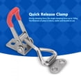 thumbnail image 3 of EIGTHTAIL Toggle Clamp 2 pcs Adjustable Toggle Catch Toggle Latch Metal Clamps Quick Release Pull Latch Tools Clip Clamp Draw Latch  for Door Cabinet Box Case Trunk Tool Boxes 150kg 304 S, 3 of 11