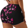 thumbnail image 2 of Kdxio Breast Cancer Print Workout Shorts for Women Seamless Soft Smooth Gym Yoga Scrunch Active Shorts, 2 of 5