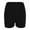 Black, variant on USSUMA High Waisted Shorts Women Solid Color Hotpants Pull-on Elastic Mid Waist Thick Three Quarter Pants Plus Size Plus Size Casual Shorts Leggings Relaxed Fit Shorts for Women Black L