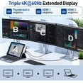 thumbnail image 3 of Estación de Acoplamiento Yeemie Pro Quad 4K HDMI USB Hub para Surface Pro 12, 3 of 9