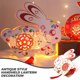 thumbnail image 4 of farolillos colgantes para el Festival de Primavera, farolillos con forma de conejo, estilo chino, 4 of 8