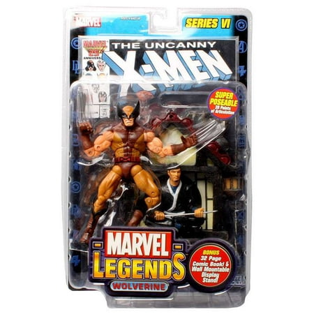 Marvel Series 6 Wolverine Action Figure [Brown Costume]