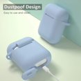 thumbnail image 4 of AirPods Case, Full Protective Silicone AirPods Accessories Cover Compatible with AirPods 1&2 Wireless and Wired Charging Case(Front LED Visible),Denim Blue, 4 of 8