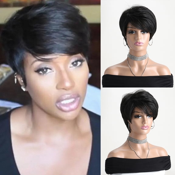 Short Curly Wig for Women Heat Resistant Synthetic Hair Breathable Mesh Cap