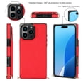 thumbnail image 4 of CoverTrend Wallet Case for iPhone 16 Pro, Crossbody Shoulder Strap RFID Blocking Card Holder Magnetic Flip Folio Purse, Shockproof Leather Strap Case for iPhone 16 Pro, Red, 4 of 8